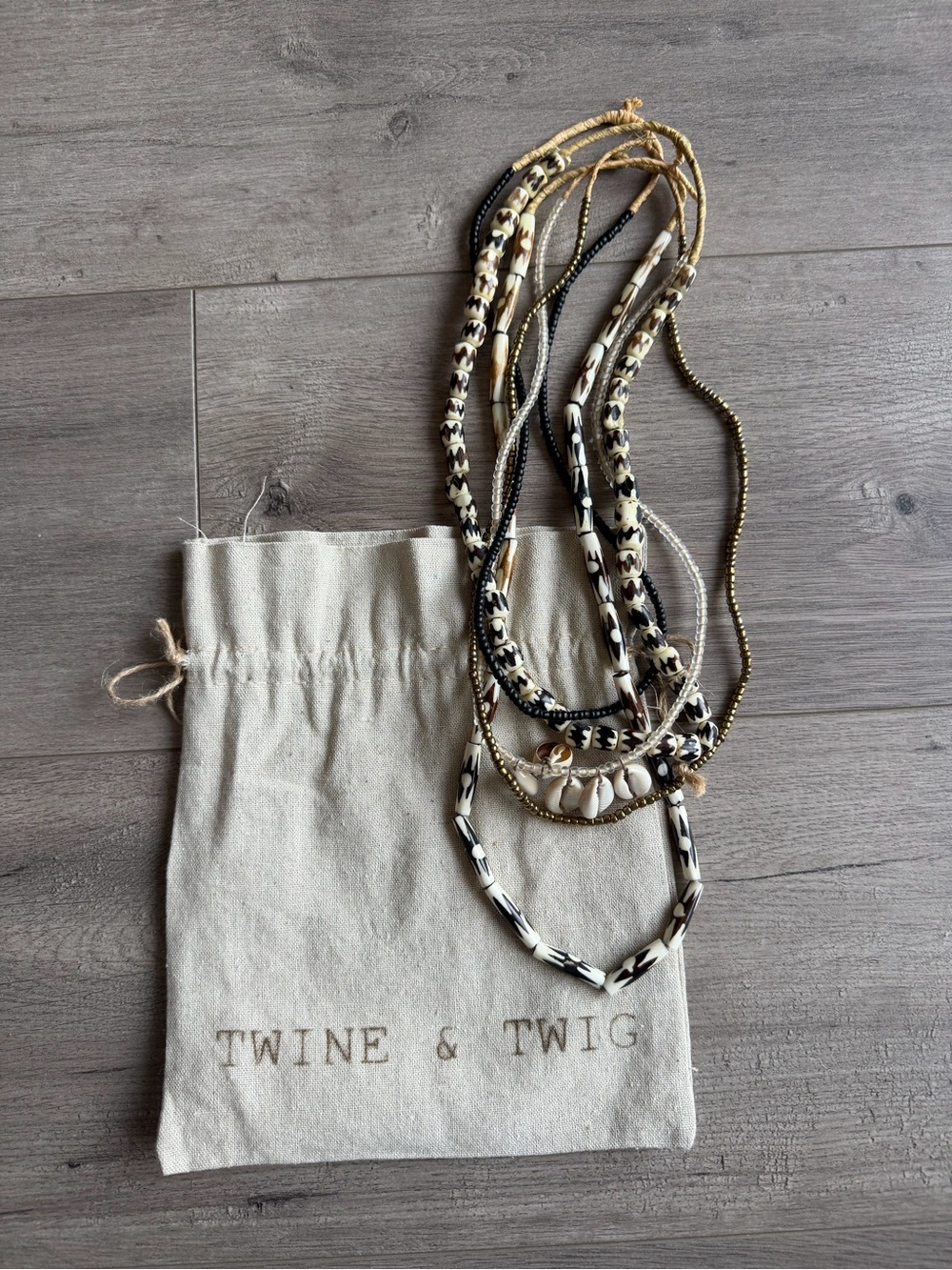 Twine & Twig Set of 5 Beaded Necklaces